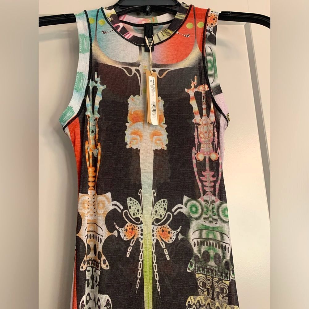 Skims Summer Mesh High Neck Long Dress Size Small Orchid Cabinet Limited Edition - Picture 5 of 15